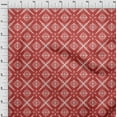 thumbnail image 4 of oneOone Cotton Cambric Red Fabric African Sewing Craft Projects Fabric Prints By Yard 42 Inch Wide, 4 of 5