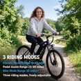 thumbnail image 6 of 26 Inch Electric Bike for Adults, 500W Peak Motor, 19.9 mph Top Speed, Removable 36V12Ah Battery, 7-Speed Electric commuter Bike for Commuting, Shopping, 6 of 10