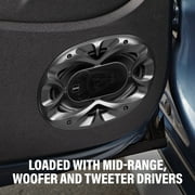 BOSS Audio Systems CH5730B Chaos Series 5 x 7 Inch Car Stereo Door Speakers - 300 Watts Max, 3 Way, Full Range Audio, 1 Inch and 0.5 inch Tweeters, Coaxial, Sold in Pairs