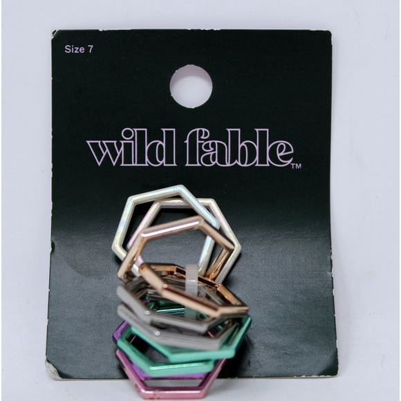 Wild Fable, Pack O-Ring Multicolore Taille 7, 1 Chiffre
