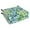 Multi-color, variant on Blazing Needles 20-inch by 19-inch Patterned Outdoor Spun Polyester Chair Cushion