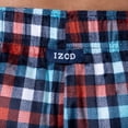 thumbnail image 4 of Pantalón de Pijama de Forro Polar Lite Touch para Hombre IZOD, Cuadro Azul Marino y Rojo, XL, 4 of 5
