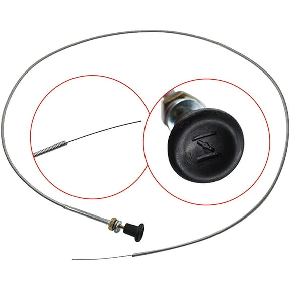 All-Carb Rotary Choke Cable Kit, 63" Inner Wire, 60" Conduit, 2-3/4" Travel, 7.4 oz