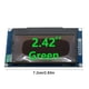 thumbnail image 4 of Tholdsy Módulo OLED Módulos de visualización de pantalla de puerto I2C/IIC Dispositivo de visualización portátil Práctica Mini pantalla LED Electrónica Verde 7 pines, 4 of 6