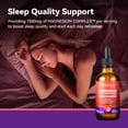 thumbnail image 3 of Magnesium Glycinate Liquid Drops 1500mg with Magnesium Citrate & Taurate, L-Theanine, Vitamin D3, B6 - Supports Calm, Sleep, Muscle Relaxation, Leg Cramps & Energy, Strawberry Flavor, 60mL, 3 of 9