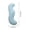 BlueS, variant on Pea Pod Body Pillow for Side Sleepers, S-Shaped Cooling Full Body Pillow, Long Bolster Hug Pillow for Hip, Knee, Back & Leg Support, Washable Cover (Blue,43.3 inches)