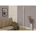 thumbnail image 3 of Monarch Specialties Coat Rack, Hall Tree, Free Standing, 6 Hooks, Entryway, 72"h, Bedroom, Wood, White, Contemporary, Modern, 3 of 4