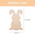 thumbnail image 4 of 8pcs Easter Blank Bunny Wooden Chips Easter Bunny Wood Cutouts Wooden Slices, 4 of 4