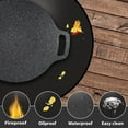 thumbnail image 3 of 24/30/36 Inch Heat-Insulating And Flame-Retardant Barbecue Fireproof Mat Black 24, 3 of 8
