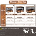thumbnail image 7 of Reliancer 43.7'' Dog Crate Furniture, Wooden Heavy Duty Dog Kennel, Dogs Cage for Large Medium Dog, 7 of 7