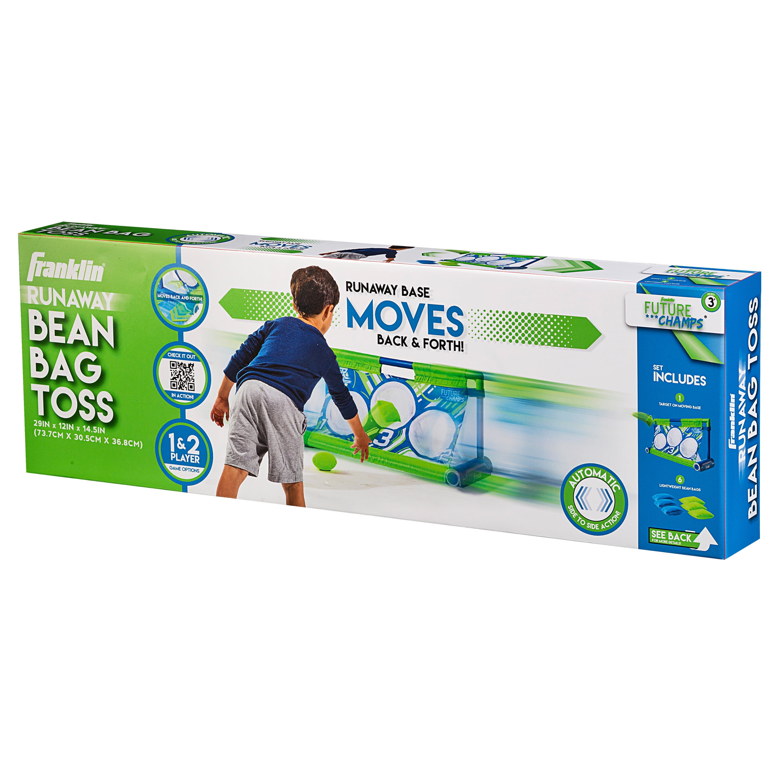 Franklin Sports Kids Bean Bag Toss - RunAway Moving Sport Game - 29 x 12 x 14.5 inches