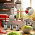 thumbnail image 5 of TOCOKEID 2 Pcs Meat Grinder & Cheese Slicer/Shredder Attachment Set for KitchenAid Stand Mixer, 5 of 8