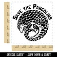 thumbnail image 2 of Save the Pangolins Endangered Species Self-Inking Rubber Stamp Ink Stamper - Blue Ink - Large 1-1/2 Inch, 2 of 7