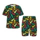 thumbnail image 1 of Balery Pineapple Fruit Colorful Conjunto de Pijama Infantil de Manga Corta con Estampado – Ropa de Dormir de Algodón Suave-3X-Large, 1 of 6