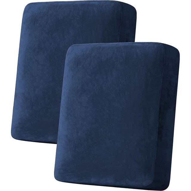 Funda de cojín de terciopelo elástico para sofá, funda de cojín de felpa para silla, sofá de dos plazas, protector de muebles, cojín de asiento, funda de sofá (3 piezas, fundas de cojín de sofá, marfil)