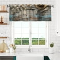 thumbnail image 3 of Valances for Windows Kitchen Curtains Small Treatments Valance, Holiday Beach Starfish (2) 60x18 inch, 3 of 5