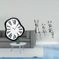 thumbnail image 2 of Reloj de pared acrílico distorsionado, escultura única y creativa con efecto de fusión, ideal para decorar escritorios, armarios, estanterías o como a, 2 of 8