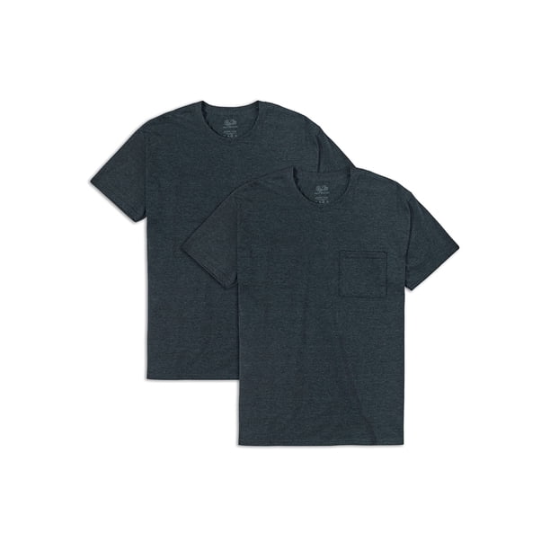 Camiseta Fruit of the Loom Eversoft de algodón con bolsillo para hombre