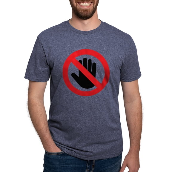 CafePress - Please Do Not Touch - Mens Tri-blend T-Shirt