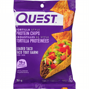 Quest Tortilla Style Protein Chips, Loaded Taco Flavor, 32g/1.1 oz