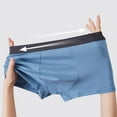 thumbnail image 5 of ShomPort Panties for Mens Color Block Pouch Cotton Mid-Rise Waisted Covered Stretchy Briefs Soft Everyday Underpants, 5 of 7