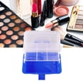 thumbnail image 2 of Three Layer Storage Box Portable Folding Tool Box Handled Organizer for Art Craft Cosmetic Accessories (Blue), 2 of 9