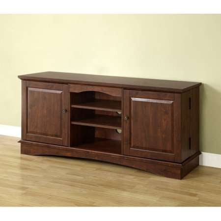 Walker Edison Wood Tv Stand For Tvs Up To 60 Traditional Brown Walmart Com Walmart Com