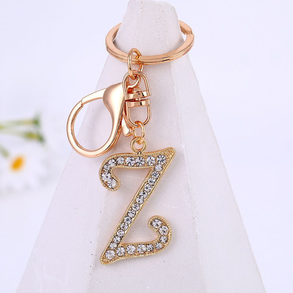 Letter A-Z Christmas Gift Keychain Handbag Charms Jewelry Gifts Initial  Capital 26 Alphabet Key Ring Rhinestone Letter Key Chain Alphabet Keyring  Letter Pendant P 