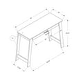 thumbnail image 3 of Computer Desk Home Office Laptop Storage Drawers Work Laminate Brown, 3 of 5