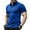 Blue, variant on WXLWZYWL Plus Size Polo Shirts for Men Clearance Short Sleeve Lapel Button Up Solid Color Summer Holiday Gym Athletic Comfy Dry Fit Moisture Stylish Casual Tee Shirt White M