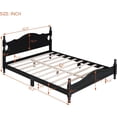 thumbnail image 2 of Platform Bed Frame Full Size, Retro Wooden Slat Support Bed with 550 lbs Load Capacity, No Box Spring Needed, Easy Assembly Rustic Bedroom Furniture (Multiple Sizes Available), 2 of 18