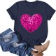 thumbnail image 5 of Blusas de Manga Corta para las Mujeres Divertida Impresión Cuello Redondo Camiseta Vintage, Blusas de Primavera para las Mujeres, 5 of 8