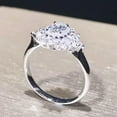 thumbnail image 5 of Women Charm Oval Cut Cubic Zircon 925 Silver Ring Engagement Jewelry Sz 6-10, 5 of 9