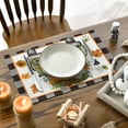 thumbnail image 3 of Smile Pumpkins Truck Fall Placemats Set of 4 for Table Runner, Farmhouse Kitchen Dining Table Decoration for Indoor Party 12x18 Inch, 3 of 6