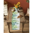 thumbnail image 5 of Green Vines Table Runner 108 Inches, Spring Botanical Budding Leaves Plants Bed Runner Dresser Scarves Tabletop for Indoor Outdoor Parties/Ceremony/Banquet, 13"x 108", 5 of 8