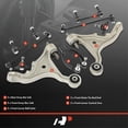 thumbnail image 2 of A-Premium Set of 10, Front Lower Control Arm, Lower Ball Joint, Front & Rear Sway Bar Link, Outer Tie Rod End, Compatible with Volvo S60 2001-2007, V70 2001-2007, FWD Only, 2 of 9