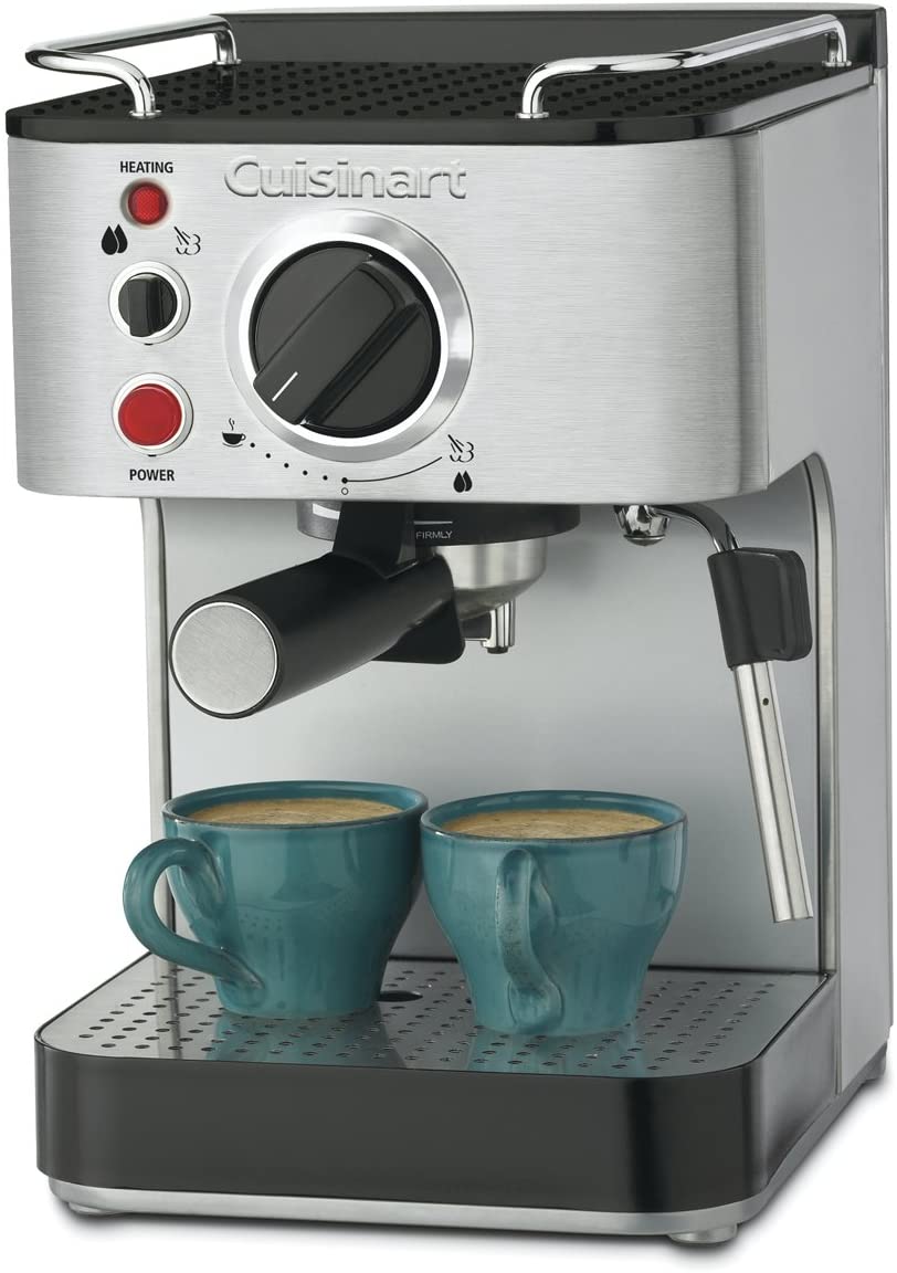 Cuisinart EM100NP1 1.66 Quart Stainless Steel Espresso Maker, 12.56"(L) x 8.19"(W) x 10.94"(H