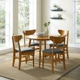 thumbnail image 7 of Landon 5Pc Round Dining Set Acorn - Table & 4 Wood Back Chairs, 7 of 7