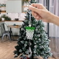 thumbnail image 6 of Lilgiuy Green Christmas Tree Pinecone Ornaments Hanging Decorations, Acrylic Pinecone Shaped Pendants, Festive Holiday Decor for Xmas Tree, Home, Party, Car, 6.3×1.9in, 6 of 6