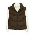 thumbnail image 2 of Roncen Women's Stand Collar Sleeveless Vest - Lightweight Quilted Waistcoat with Seamless Sealing Design - Casual Short Jacket for Spring/Fall Layering Outerwear, 2 of 3