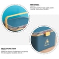 thumbnail image 4 of Tkrady Medicine Box Storage Box Organizer 2 Layers with Compartments Family Emergency Kit Storage Case 8.41"x6.21"x5.78", 4 of 6