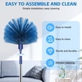 thumbnail image 6 of 81 Inch Extendable Cobweb Duster, Telescopic Stainless Steel Handle Spider Web Brush, Medium-Stiff PET Bristles for High Ceiling, Fan, Blind Indoor & Outdoor Cleaning, 6 of 8