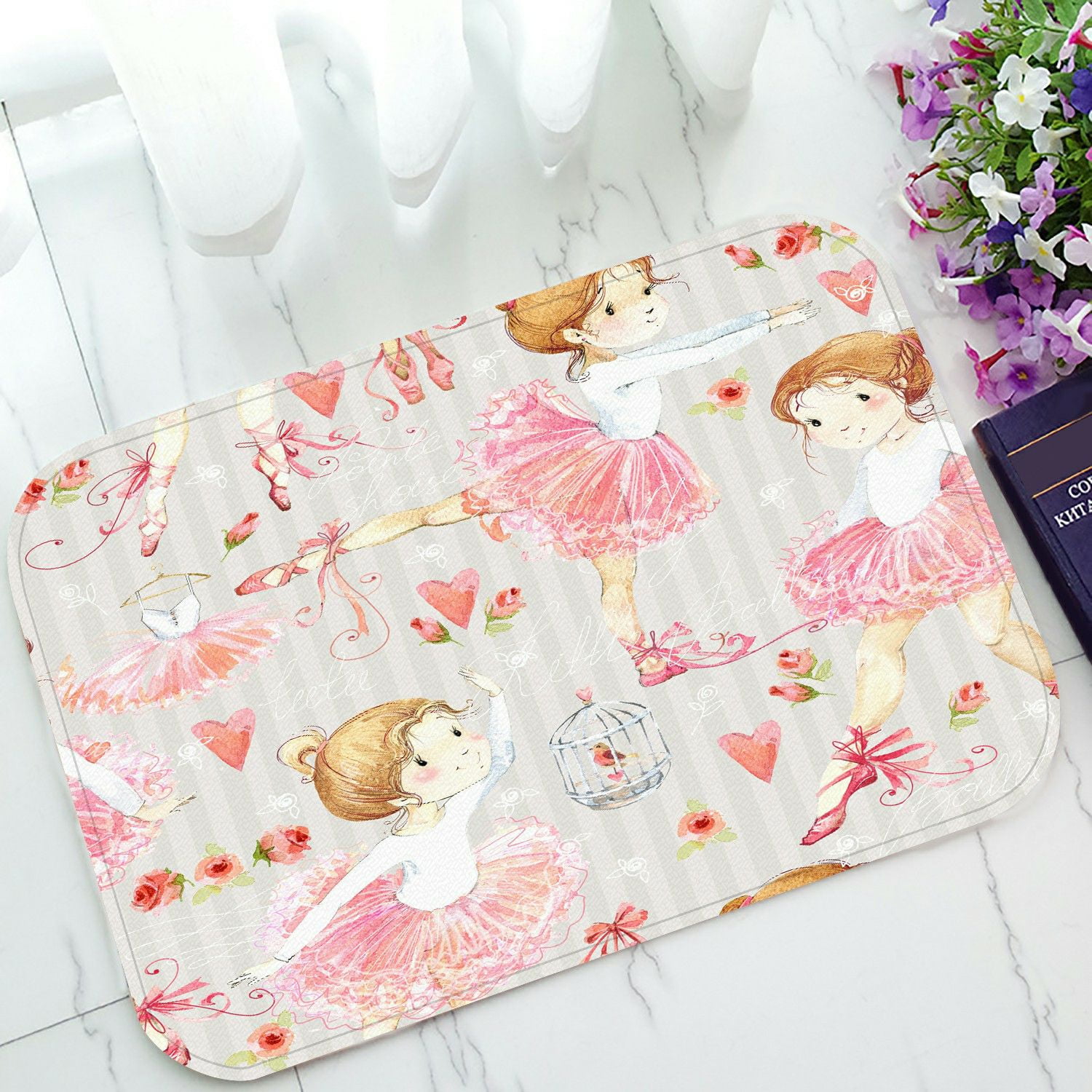 ECZJNT Ballerina cute girl Doormat Bath Mat Rug Entrance Rug Floor Mats 23.6x15.7 Inch - Walmart.com