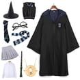 thumbnail image 5 of Capa mágica Capa de Harry Potter Túnica Disfraz de Hermione Granger Falda Bufanda de Potter Gafas Gryffindor Fiesta navideña Accesorios de regalo, 5 of 5