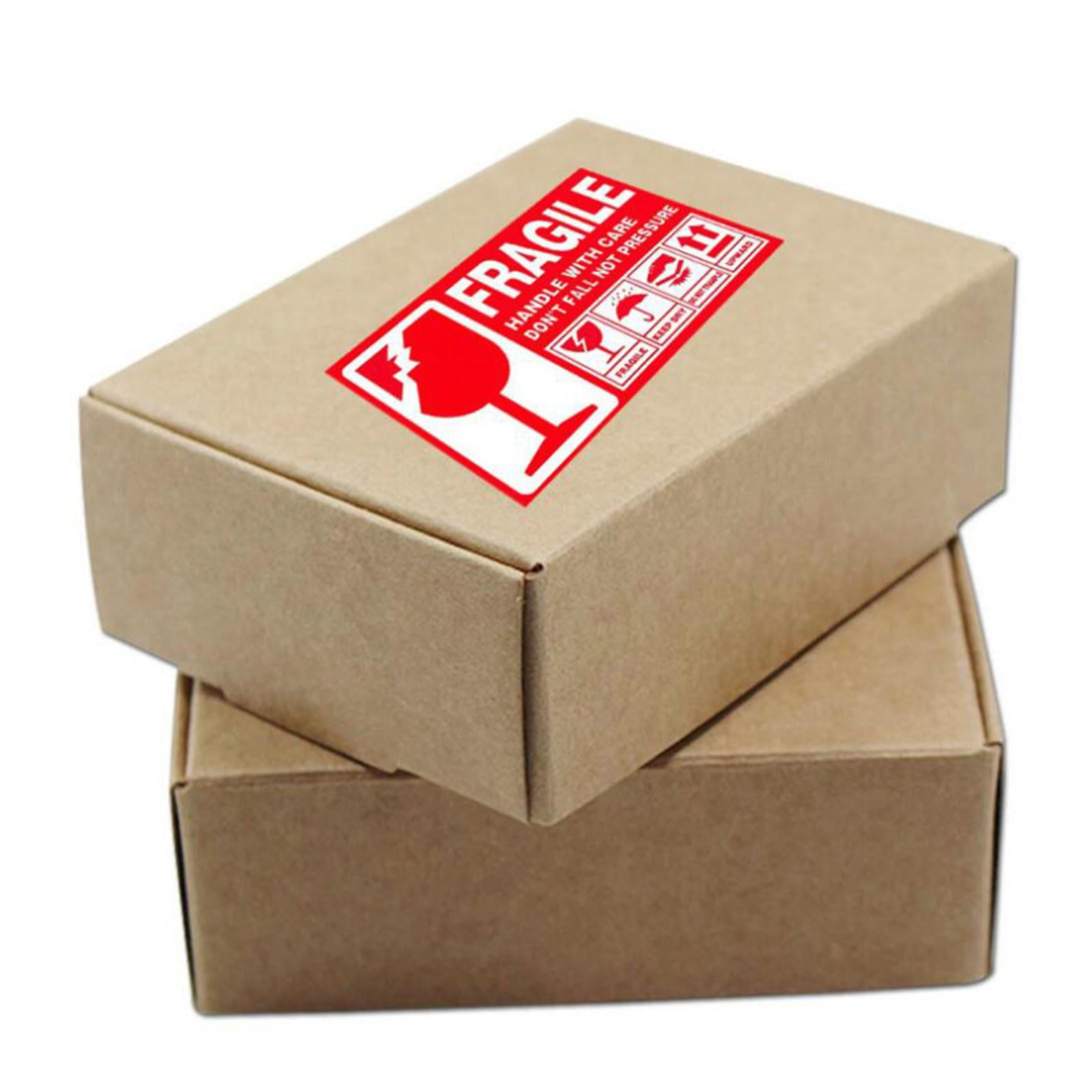 manico autoadesivo con etichette per la cura 300 adesivi di avvertimento rosso fragile per la spedizione sicura di merci Excart 