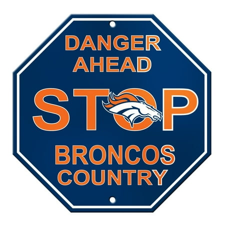 Nfl Pub Sign - NFL Denver Broncos Stop Sign