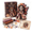 05# C, variant on Day of the Dead Patchwork Doll DIY Kit, Halloween DIY Patchwork Skeleton Set, Halloween Sewing Craft Kit with Floral Lace & Sugar Skull Design, Little Ghost's Cozy Halloweens DIY Patchwork Kit
