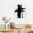 ARISTURING Black and White Abstract Canvas Wall Art Prints Textured ...