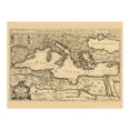 thumbnail image 6 of HISTORIX 1680 Mediterranean Sea Vintage Map Poster Wall Art Print, 18 x 24 Inch, 6 of 8