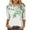 Green, variant on Oalirro Green Spring Long Sleeve Tops for Women 2024 Trendy Round Neck Long Sleeve Polyester Floral Womens Top, L